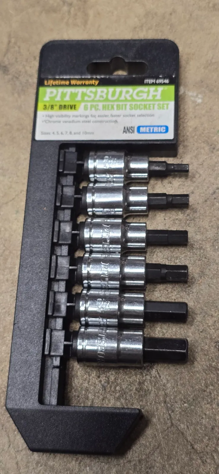 Hex bit socket set