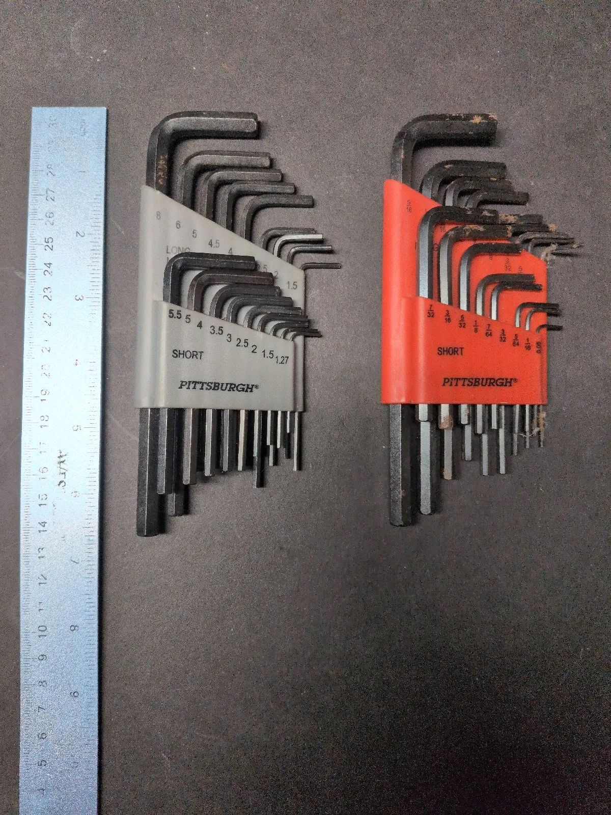 Pittsburgh SAE & Metric Long-Reach Hex Key Set