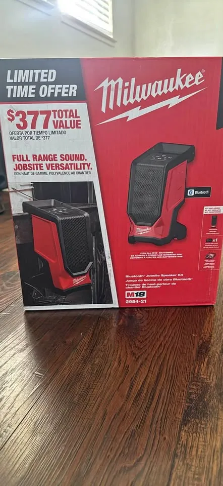 Milwaukee jobsite speaker