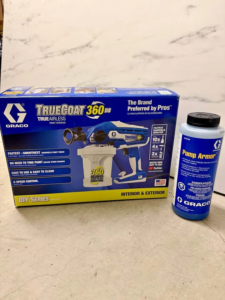 Graco TrueCoat 360 DS Airless Paint Sprayer with Pump Armor Used Twice