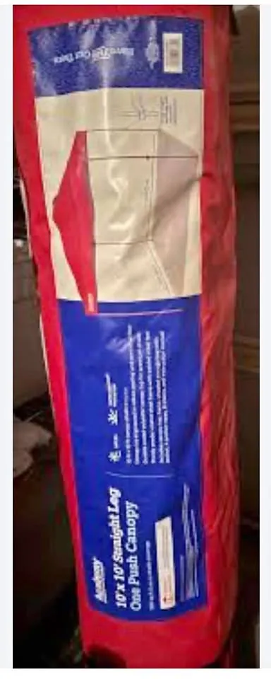 Academy Sports 10 x 10 Straight Leg One Push Pop-Up Canopy American