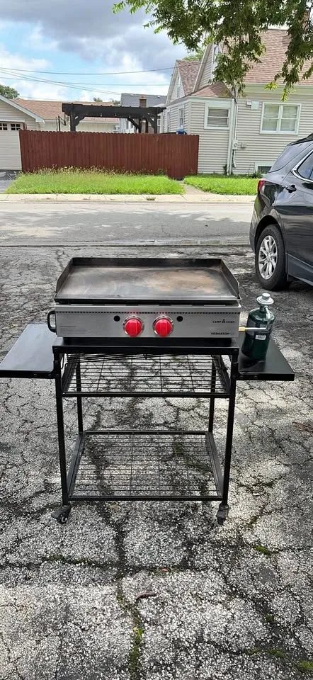 Camp Chef Stove and Cart